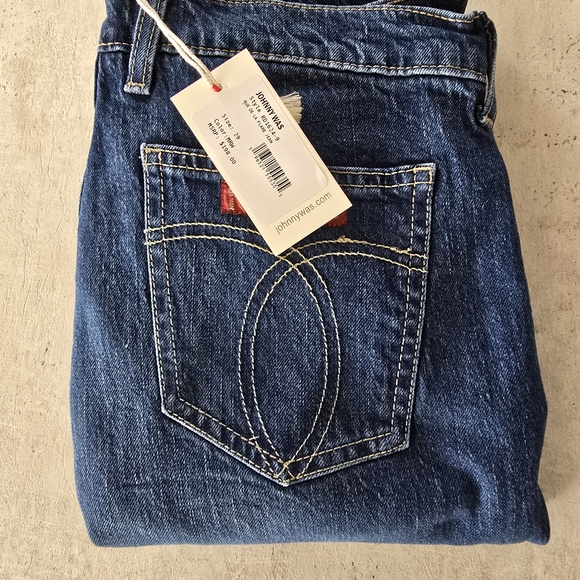 Johnny Was Rue De La Flare Blue Jeans - Picture 5 of 10